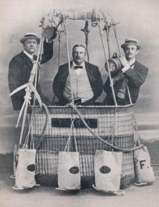 Professor Huntingdon, Mr. Frank Hedges Butler, and the Hon. C. S. Rolls, 1906