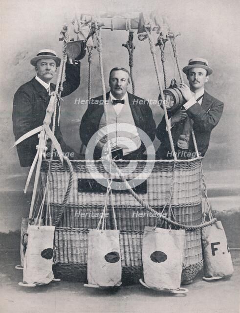 Professor Huntingdon, Mr. Frank Hedges Butler, and the Hon. C. S. Rolls, 1906. Artist: Unknown