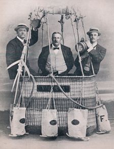 Professor Huntingdon, Mr. Frank Hedges Butler, and the Hon. C. S. Rolls, 1906
