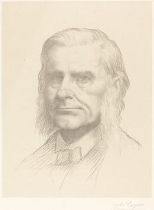 Professor Huxley, 2nd plate. Creator: Alphonse Legros