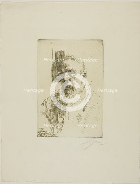 Professor John Berg, 1912. Creator: Anders Leonard Zorn.