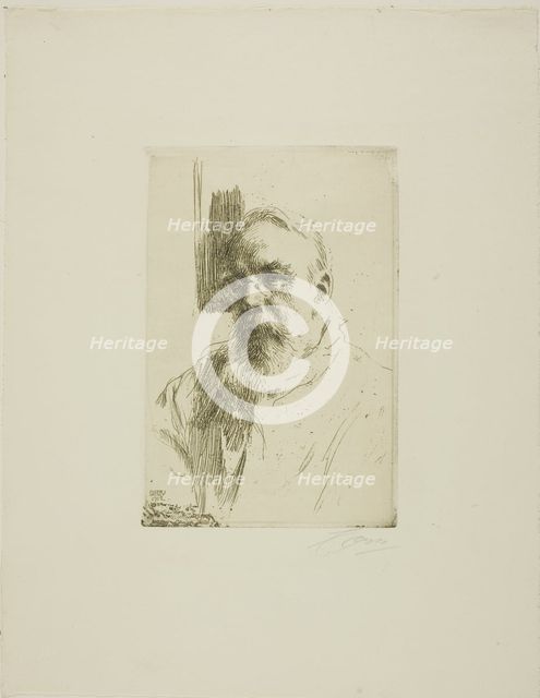 Professor John Berg, 1912. Creator: Anders Leonard Zorn.