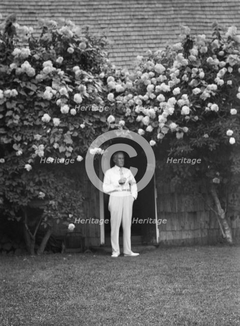 Professor Robert Wood, standing outdoors, 1932. Creator: Arnold Genthe.