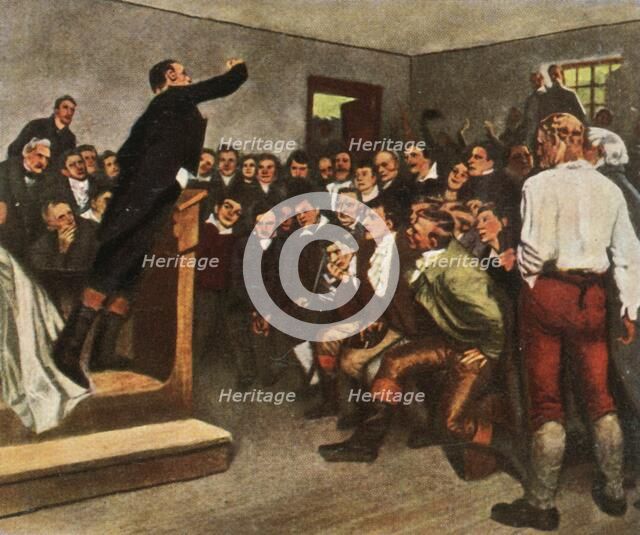 Professor Steffens rouses his audience to fight for freedom, 8 February 1813, (1936). Creator: Unknown.