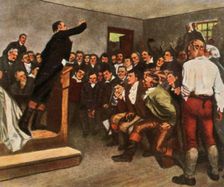 Professor Steffens rouses his audience to fight for freedom, 8 February 1813, (1936). Creator: Unknown