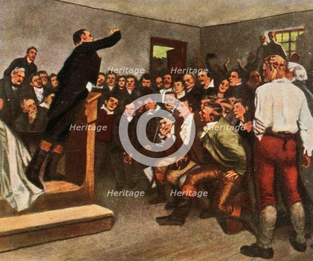 Professor Steffens rouses his audience to fight for freedom, 8 February 1813, (1936). Creator: Unknown.