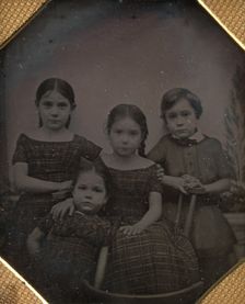 Professor Schneider's Children, ca. 1842. Creators: W. & F. Langenheim, William Langenheim