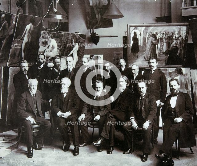 Professors of the Russian Academy of Arts, 1913. Artist: Unknown