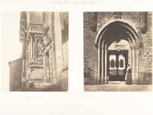 Profil du Portail; Entrée Du Cloitre, Arles, Eglise Metropolitaine de Saint-Trophime, 1852. Creator: Charles Nègre