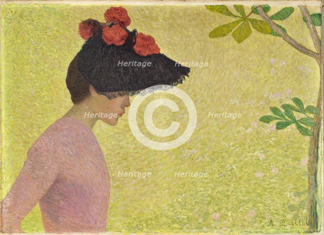 Profil de femme, ca 1896. Creator: Maillol, Aristide (1861-1944).