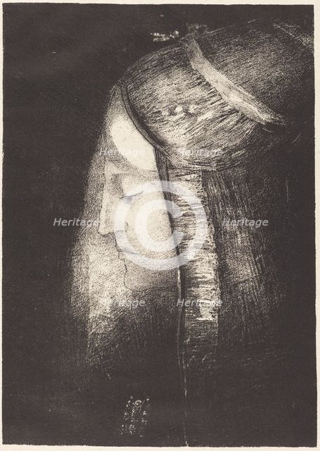 Profil de lumiere (Profile of light), 1886. Creator: Odilon Redon.