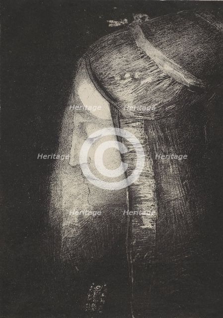 Profil de lumière (Profile of light), 1886. Creator: Odilon Redon.