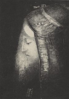 Profil de lumière (Profile of light), 1886. Creator: Odilon Redon