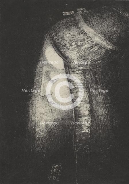 Profil de lumière (Profile of light), 1886. Creators: Odilon Redon, Lemercier et Compagnie.
