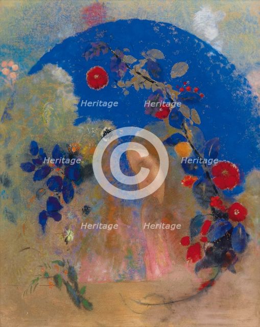 Profil sous une arche, c. 1905.