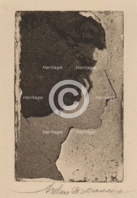 Profile, 1919. Creator: Arthur Davies.