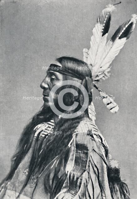 Profile view of a Sioux, 1912. Artist: Robert Wilson Shufeldt.