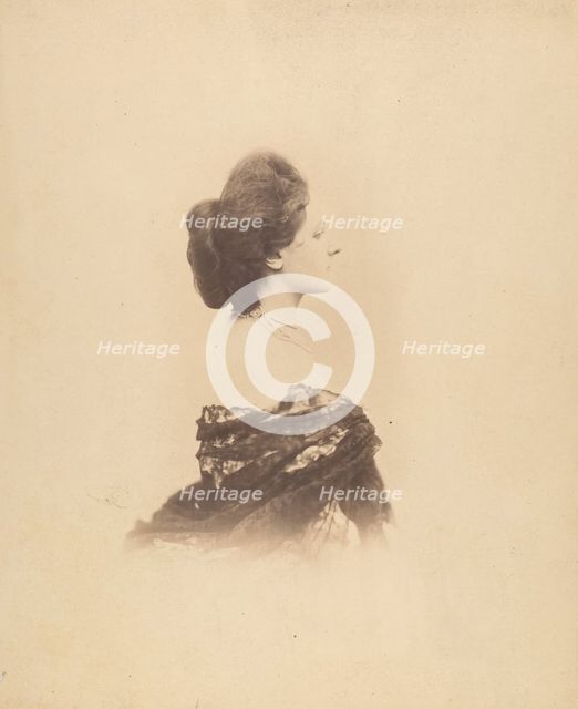 [Profile with Chignon, Large], 1859. Creator: Pierre-Louis Pierson.