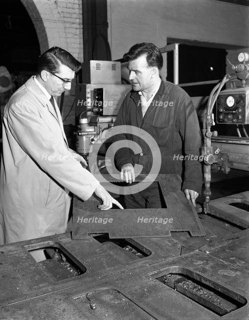 Profile cutting, Sheffield, South Yorkshire, 1964. Creator: Michael Walters.
