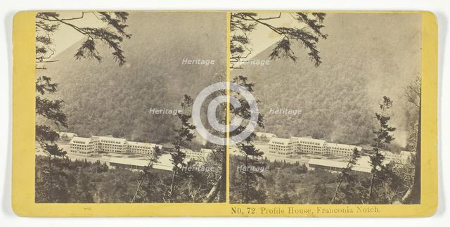 Profile House, Franconia Notch, 1855/75. Creators: Kilburn Brothers, BW Kilburn.