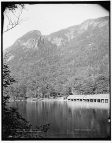 Profile Lake and Eagle Cliff, Franconia Notch, White Mountains, between 1890 and 1901. Creator: Unknown