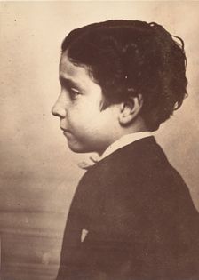 [Profile of the Prince Imperial], 1863. Creator: André-Adolphe-Eugène Disdéri