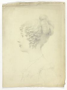 Profile of Woman Facing Left, n.d. Creator: Unknown