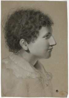 Profile of Youth with Curly Hair, n.d. Creator: Elizabeth Murray