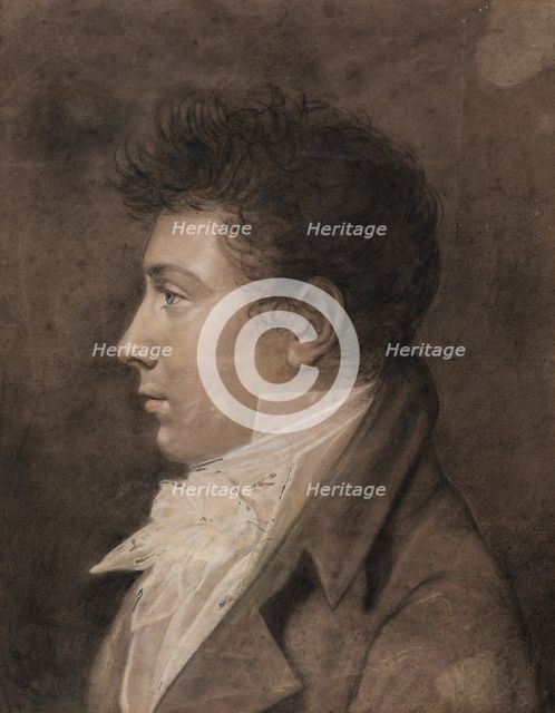 Profile of a Man, 19th century. Creator: Anon.
