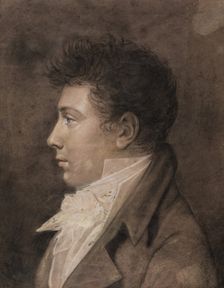 Profile of a Man, 19th century. Creator: Anon