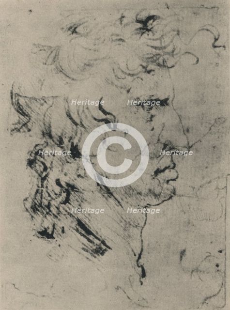 'Profile of a Man to the Right', c1480 (1945). Artist: Leonardo da Vinci.