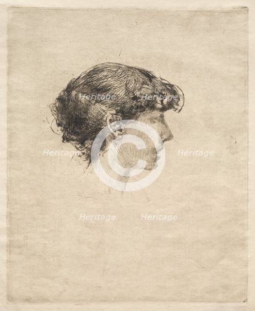Profile of a Girl, 1800s. Creator: Robert Frederick Blum (American, 1857-1903).