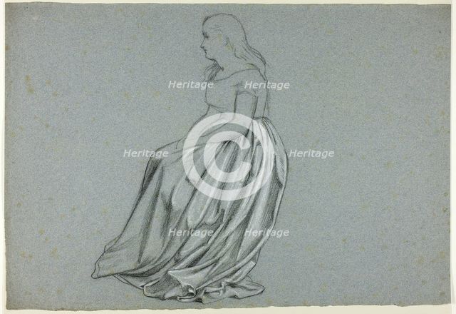 Profile of a Seated Woman, n.d. Creator: Henry Stacy Marks.