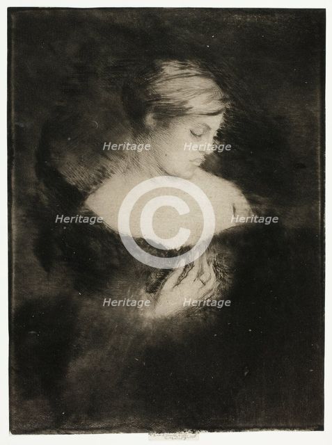 Profile of a Woman, 1900-05. Creator: Theodore Roussel.