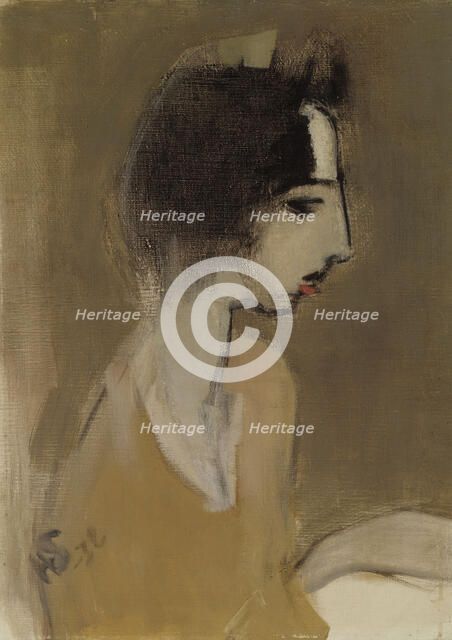 Profile of a Woman (from memory), 1932. Creator: Helene Schjerfbeck.
