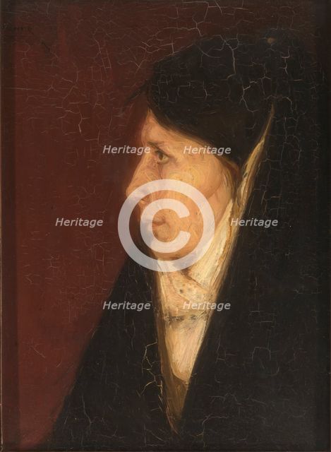 Profile of a Woman's Head, n.d. Creator: Henry Ossawa Tanner.