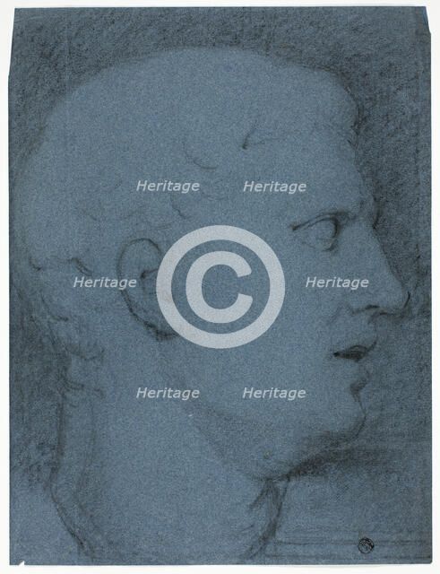 Profile of Head after a Cast (recto and verso), n.d. Creator: George Henry Harlow.