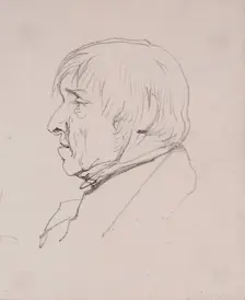 Profile of Man (head and shoulders), c1830s. Creator: John Phillip