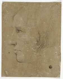 Profile of Male Head to Left, 1700/99. Creator: Unknown