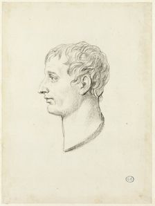 Profile of Napoleon, c. 1810. Creator: Jacques-Louis David