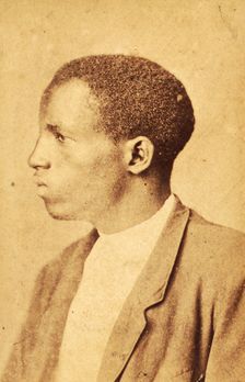 Profile portrait of unidentifed man., c1870. Creator: Unknown