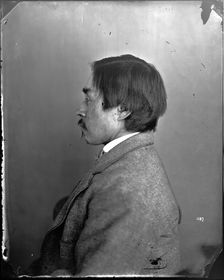 Profile Portrait of Unidentified Man, 1880s. Creator: United States National Museum Photographic Laboratory
