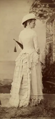 Profile Portrait of a Woman, 1870s. Creator: Baker & Record