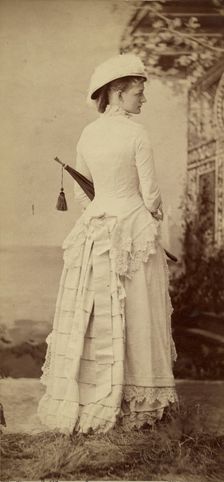 Profile Portrait of a Woman, 1870s. Creator: Baker & Record