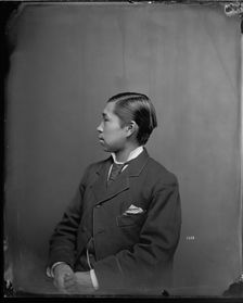 Profile Portrait of George Tsaroff, Between 1872-1880. Creator: United States National Museum Photographic Laboratory