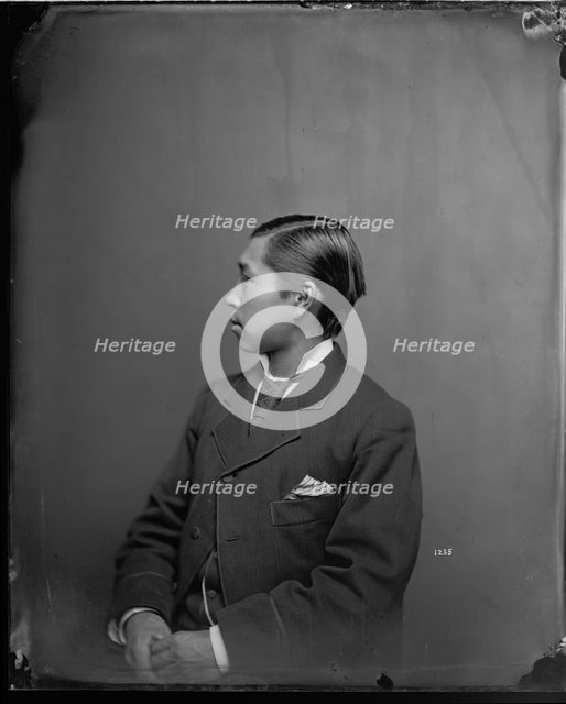 Profile Portrait of George Tsaroff, Between 1872-1880. Creator: United States National Museum Photographic Laboratory.
