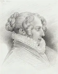 Profile Portrait of Mlle. Eglé Legé, 1824. Creator: Eugene Deveria