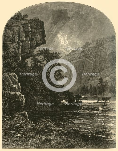 'Profile Rock', 1874.  Creator: W. J. Linton.