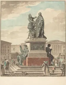 Projet d'un monument a ériger pour le roi, 1790. Creator: Jean Francois Janinet