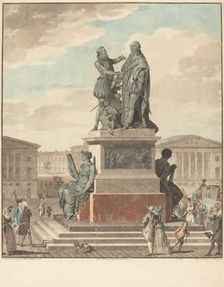 Projet d'un monument a ériger pour le roi, 1790. Creator: Jean Francois Janinet